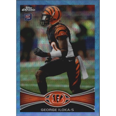 2012 Topps Chrome Blue Wave Refractors #BW205 George Iloka