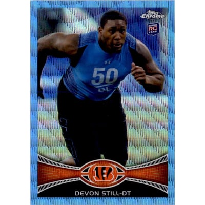 2012 Topps Chrome Blue Wave Refractors #BW3 Devon Still