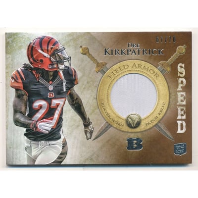 2012 Topps Valor Field Armor Patches Speed #FAPDK Dre Kirkpatrick