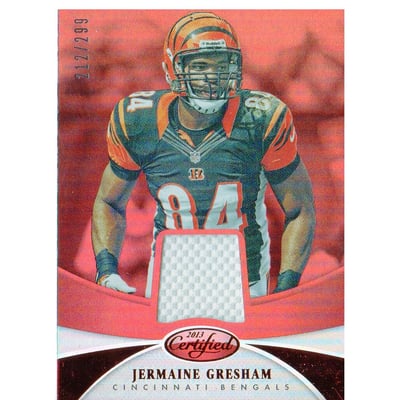 2013 Certified Mirror Red Materials #43 Jermaine Gresham/299