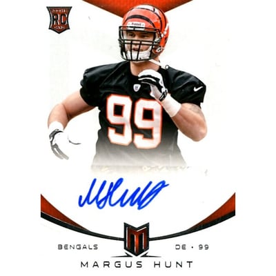 2013 Momentum Rookie Signatures Silver #163 Margus Hunt/199