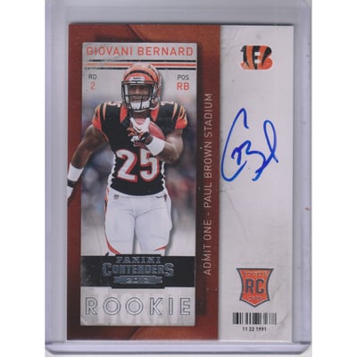 2013 Panini Contenders #212B Giovani Bernard AU SP