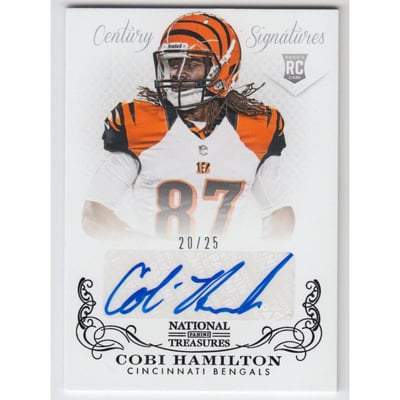 2013 Panini National Treasures Century Black #261 Cobi Hamilton AU