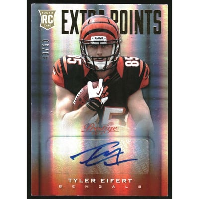 2013 Prestige Extra Points Gold Autographs #295 Tyler Eifert