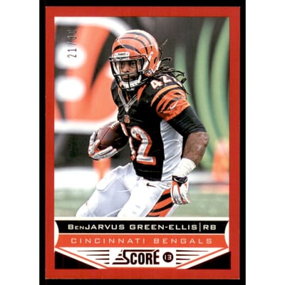 2013 Score Red Zone #44 BenJarvus Green-Ellis