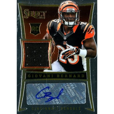 2013 Select Rookie Jersey Autographs #191 Giovani Bernard/399