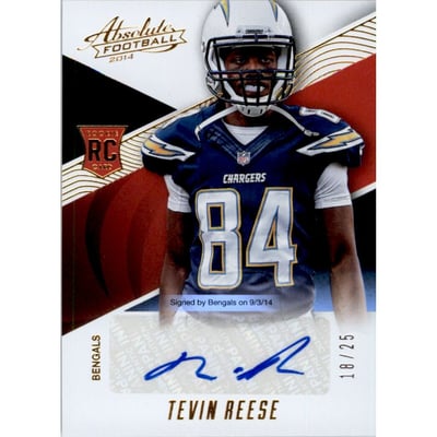 2014 Absolute Spectrum Gold #179 Tevin Reese AU