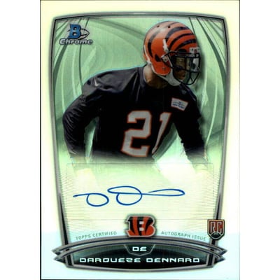 2014 Bowman Chrome Rookie Autographs Refractors #RCRADD Darqueze Dennard