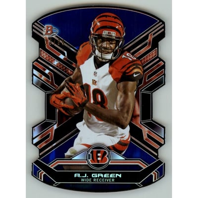 2014 Bowman Die Cut Blue #19 A.J. Green