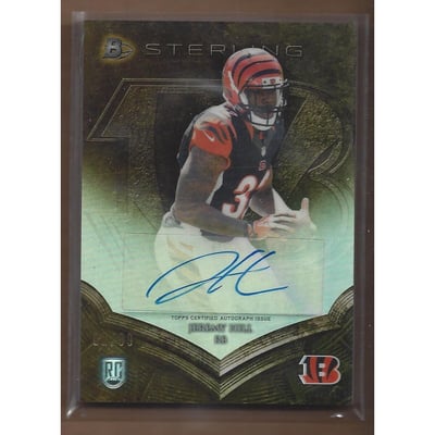 2014 Bowman Sterling Autographs Gold Refractors #BSAJH Jeremy Hill