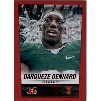2014 Panini Hot Rookies Red Zone #357 Darqueze Dennard