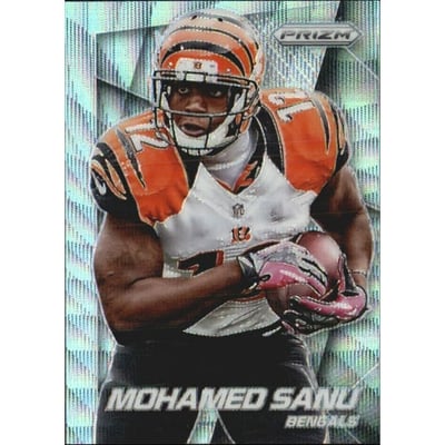 2014 Panini Prizm Prizms Light Blue Wave #118 Mohamed Sanu