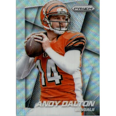 2014 Panini Prizm Prizms Light Blue Wave #70 Andy Dalton