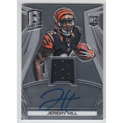 2014 Panini Spectra #207 Jeremy Hill JSY AU