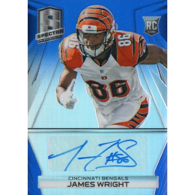 2014 Panini Spectra Prizms Blue #314 James Wright AU
