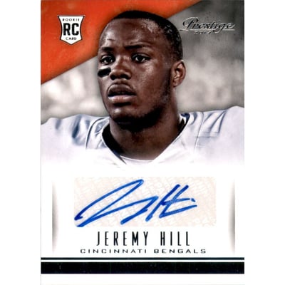 2014 Prestige Rookie Autographs #249 Jeremy Hill