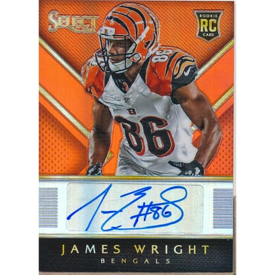 2014 Select Rookie Autographs Prizm Orange #RAJWR James Wright/35