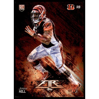 2014 Topps Fire Onyx #133 Jeremy Hill