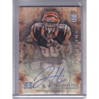 2014 Topps Inception #27R Jeremy Hill AU RC