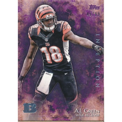 2014 Topps Inception Purple #1 A.J. Green