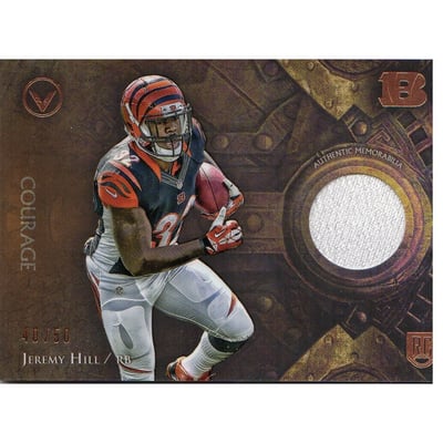 2014 Topps Valor Patches Courage #VPJH Jeremy Hill