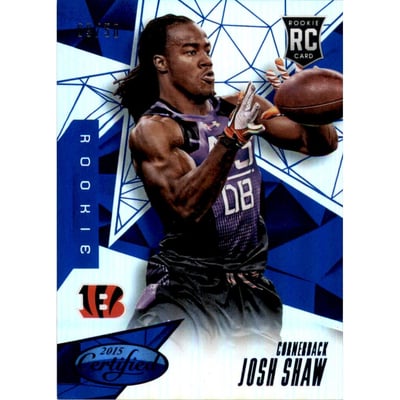 2015 Certified Mirror Blue #155 Josh Shaw