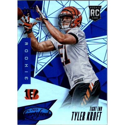 2015 Certified Mirror Blue #191 Tyler Kroft