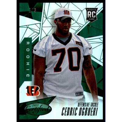2015 Certified Mirror Green #199 Cedric Ogbuehi
