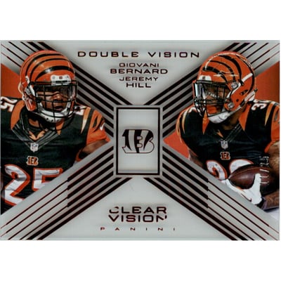 2015 Panini Clear Vision Double Vision Red #DV3 Giovani Bernard/Jeremy Hill