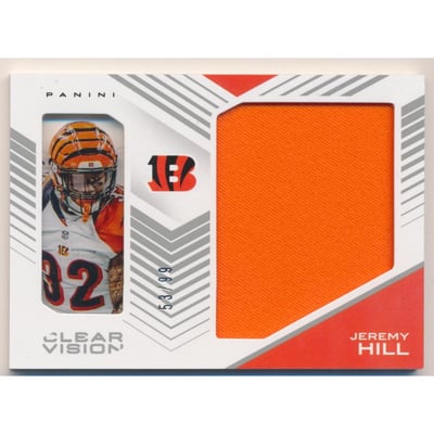 2015 Panini Clear Vision Jumbo Jerseys #4 Jeremy Hill/99