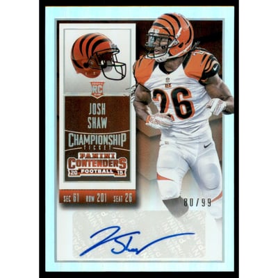 2015 Panini Contenders Championship Ticket #138A Josh Shaw AU/99