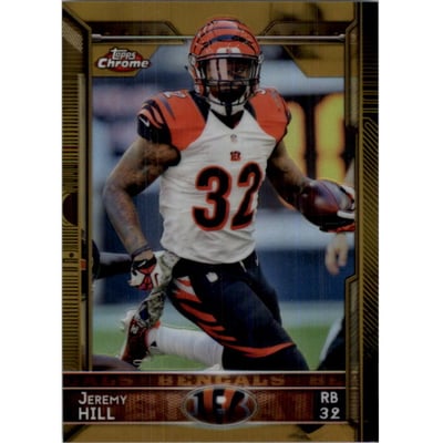 2015 Topps Chrome Gold Refractors #42 Jeremy Hill