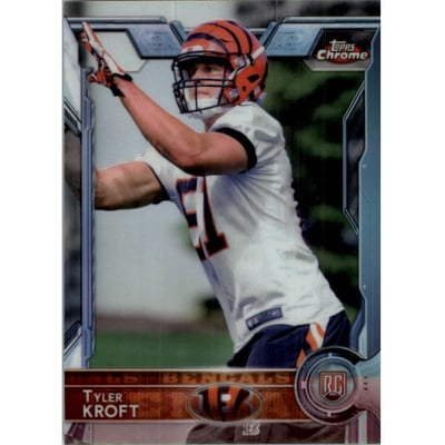 2015 Topps Chrome Rookie Autographs #190 Tyler Kroft