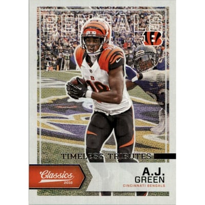 2016 Classics Timeless Tributes Silver #70 A.J. Green
