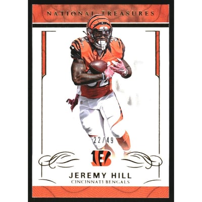 2016 Panini National Treasures Gold #21 Jeremy Hill