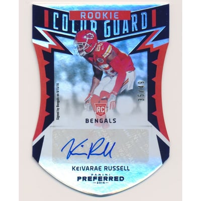 2016 Panini Preferred Blue #284 Kei'Varae Russell CG AU/49