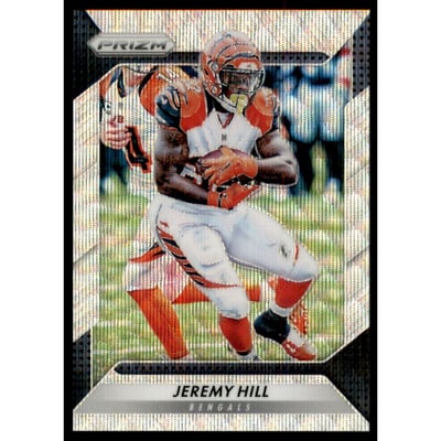 2016 Panini Prizm Prizms Blue Wave #78 Jeremy Hill