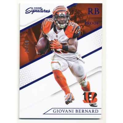2016 Prime Signatures Prime Proof Blue #87 Giovani Bernard