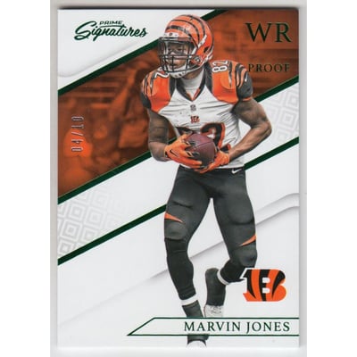 2016 Prime Signatures Prime Proof Green #196 Marvin Jones