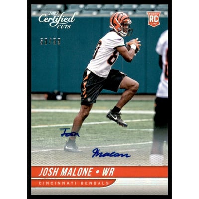 2017 Certified Cuts Rookie Scripts Silver #196 Josh Malone