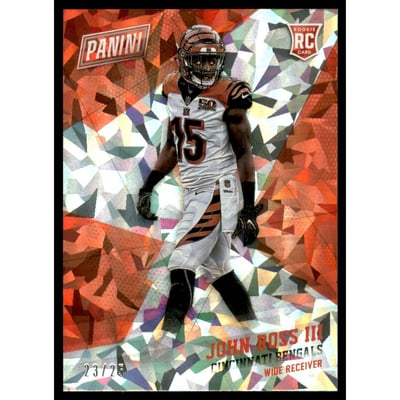 2017 Panini Black Friday Cracked Ice #75 John Ross III