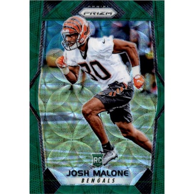 2017 Panini Prizm Prizms Green Scope #207 Josh Malone