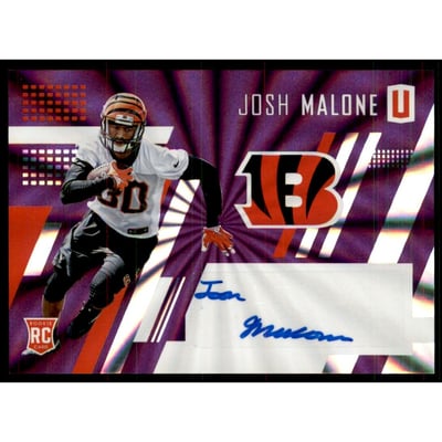 2017 Panini Unparalleled Rookie Autographs Purple #222 Josh Malone/99