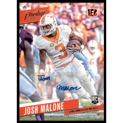 2017 Prestige Rookie Autographs #247 Josh Malone