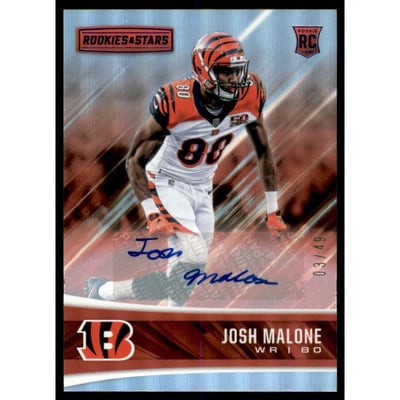 2017 Rookies and Stars Rookies Longevity Signatures Blue #288 Josh Malone