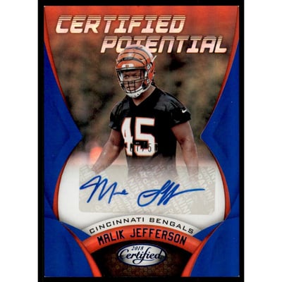 2018 Certified Potential Signatures Mirror Blue #24 Malik Jefferson