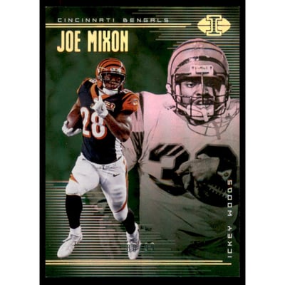 2018 Panini Illusions Green #84 Ickey Woods/Joe Mixon
