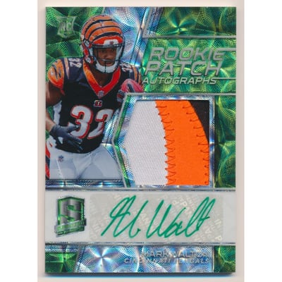 2018 Panini Spectra Neon Green #221 Mark Walton JSY AU/60