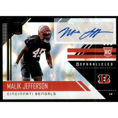 2018 Panini Unparalleled Rookie Autographs #239 Malik Jefferson