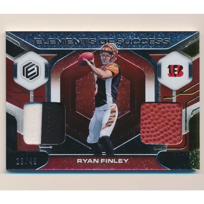 2019 Panini Elements Elements of Success Materials Gold #36 Ryan Finley